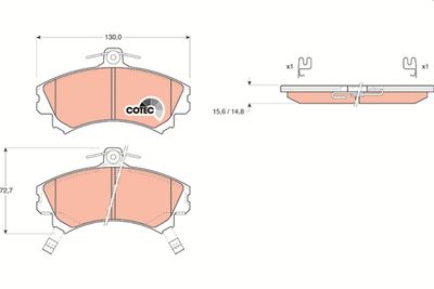 Pastiglie freno anteriore Mitsubishi carisma 1997 2006