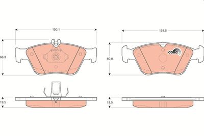 Pastiglie freno anteriore Mercedes c-class estate 2000 2001