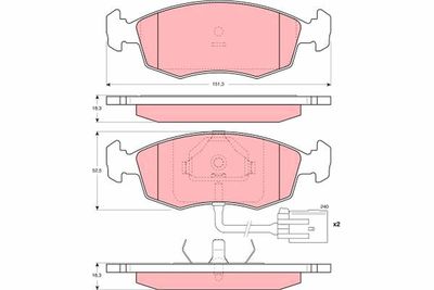 Pastiglie freno anteriore Ford scorpio I estate 1990 1992