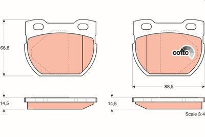 Pastiglie freno posteriore Land Rover defender 1990 1994