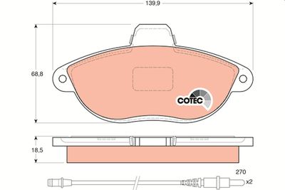 Pastiglie freno anteriore Fiat scudo-citroen jumper 1995 2000