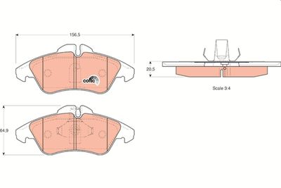 Pastiglie freno anteriore Volkswagen vito /sprinter 2-T 1997 2006