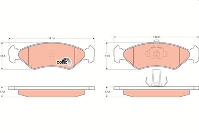 Pastiglie freno anteriore Ford Fiesta IV/ka/Mazda 121 II 1995 2000