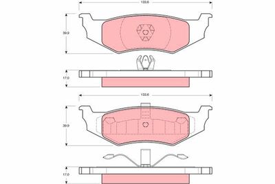 Pastiglie freno posteriore plymouth voyager 1995 2001