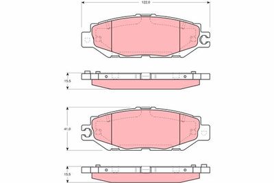 Pastiglie freno posteriore Toyota celsior 1996 2000