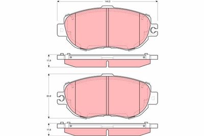 Pastiglie freno anteriore Lexus ls 1989 1994