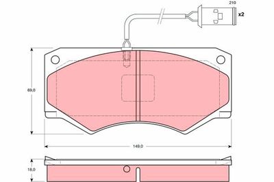 Pastiglie freno anteriore Iveco Iveco daily