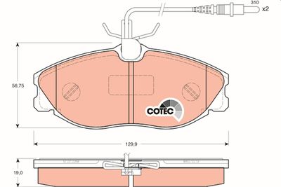 Pastiglie freno anteriore Citroën zx 1996 1997