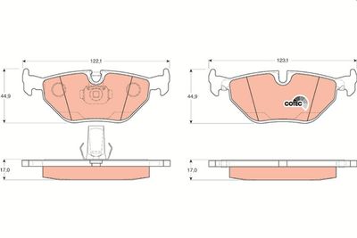Pastiglie freno posteriore BMW 5 2000 2003