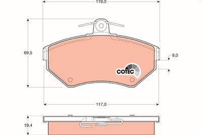 Pastiglie freno anteriore Audi A4 1995 2000