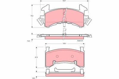 Pastiglie freno anteriore Chevrolet S10 pick up 1982 1985