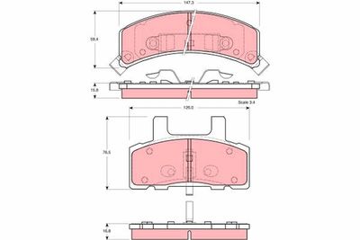 Pastiglie freno anteriore Chevrolet tahoe 1995 1996