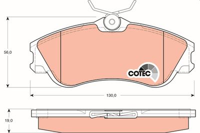 Pastiglie freno anteriore Peugeot 206 hatchback 2000 ->