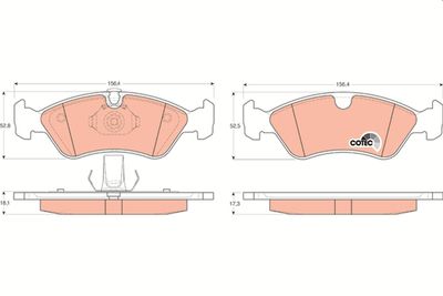 Pastiglie freno anteriore Opel Astra f/vectra b 1993 2002