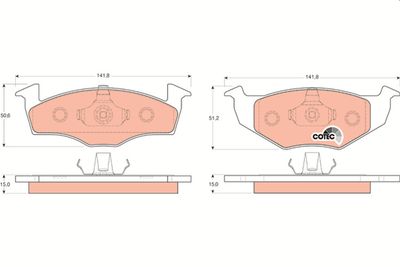 Pastiglie freno anteriore Volkswagen polo-seat Ibiza III 1996 1999