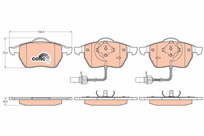 Pastiglie freno anteriore Volkswagen Golf IV- A4/A6 2002 2005