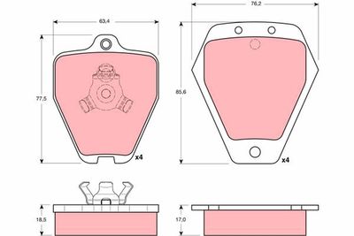 Pastiglie freno anteriore Audi A4 1997 2000