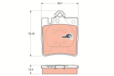 Pastiglie freno posteriore Mercedes clk convertible 1998 2002