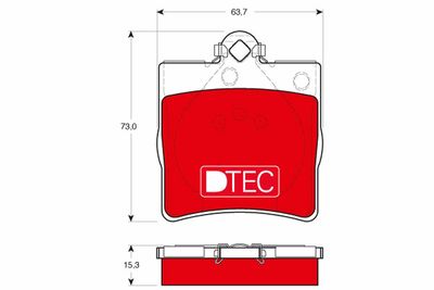 Pastiglie freno dtec posteriore Chrysler, mercedes-b Chrysler crossfire 2003 -