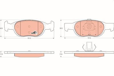Pastiglie freno anteriore Fiat punto-lanciay t.t 1996 2003