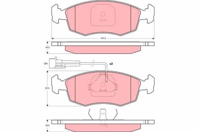 Pastiglie freno anteriore Fiat palio 1999 ->