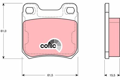 Pastiglie freno posteriore Saab 43960 1998 2000