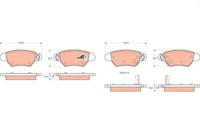 Pastiglie freno posteriore Opel Astra g con ABS 1998 2000