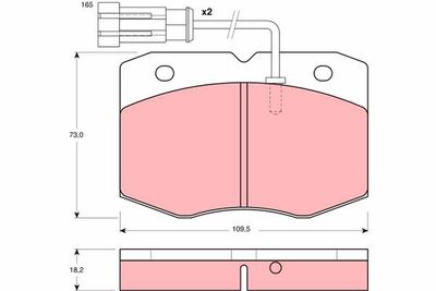 Pastiglie freno anteriore Iveco daily I 30.8-35.8 1992 1998