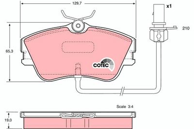 Pastiglie freno anteriore Volkswagen Transporter T4 box 1996 2003