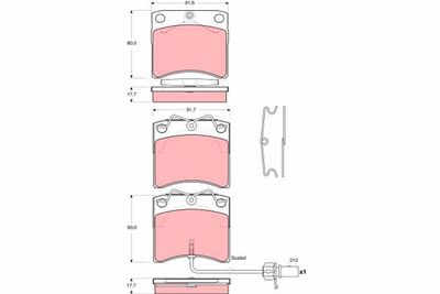 Pastiglie freno anteriore Volkswagen Transporter T4 box 1996 2000
