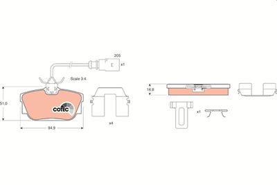Pastiglie freno posteriore Volkswagen Transporter T4 box 1996 2000
