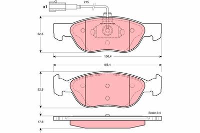 Pastiglie freno anteriore Alfa Romeo 146 1999 2001