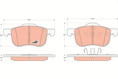 Pastiglie freno anteriore Volvo V70 I estate 1996 2000