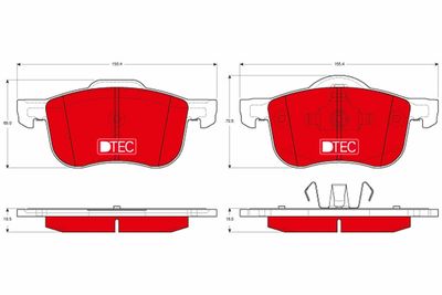 Pastiglie freno dtec anteriore Volvo Volvo S60 2000 - 2010, S7