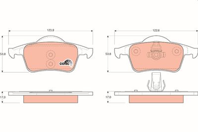 Pastiglie freno posteriore Volvo V70 I estate/S60 1996 ->