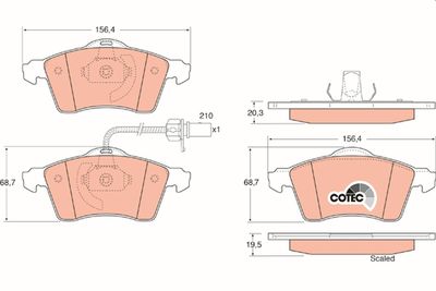Pastiglie freno anteriore Volkswagen Transporter T4 box 1996 2000