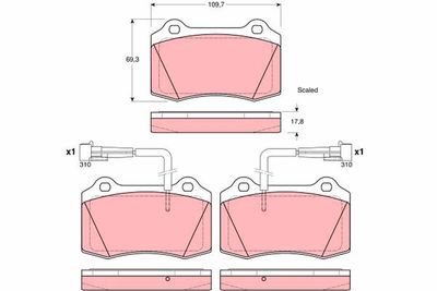 Pastiglie freno anteriore Alfa Romeo spider 2003 2005