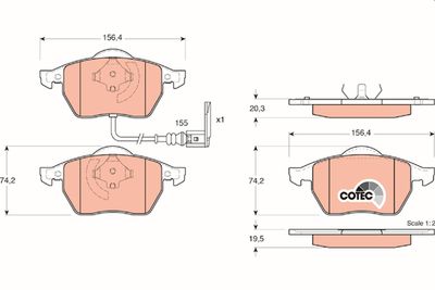 Pastiglie freno anteriore Volkswagen Golf IV estate 1999 ->