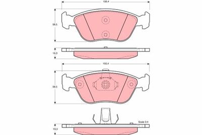 Pastiglie freno anteriore Volvo V70 I estate 1996 2000