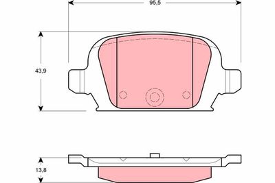 Pastiglie freno posteriore Opel Corsa c 2000 ->