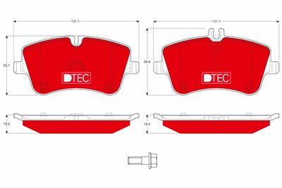 Pastiglie freno dtec anteriore Mercedes-Benz Mercedes benz c-class 200