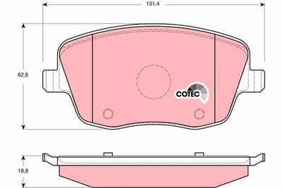 Pastiglie freno anteriore Seat Ibiza IV /Polo 2003 ->