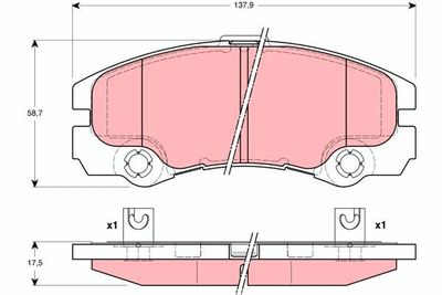 Pastiglie freno anteriore Opel frontera 1998 2001