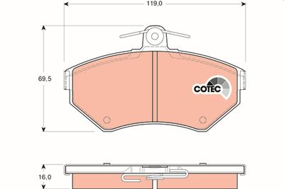 Pastiglie freno anteriore Volkswagen Polo/lupo Golf IV 1996 1999