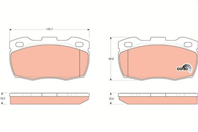 Pastiglie freno anteriore Land Rover defender 1990 1994