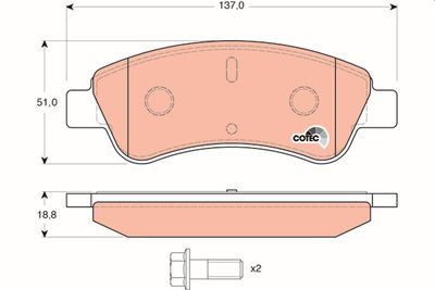 Pastiglie freno anteriore Peugeot 206/307 t.t 2004 ->