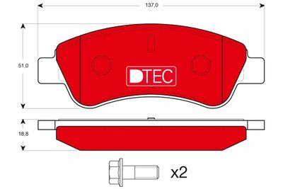 Pastiglie freno dtec anteriore Citroën, DS, fengshe Citroën berlingo 1996 >>,