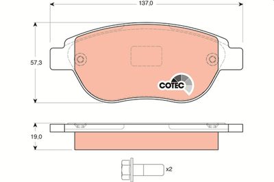 Pastiglie freno anteriore Citroën berlingo/xsara picasso/ 3 2005 ->