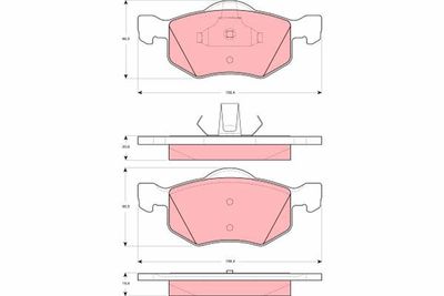 Pastiglie freno anteriore Ford usa escape 2001 2004