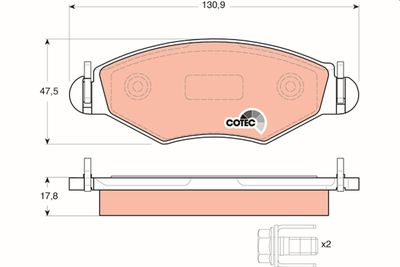 Pastiglie freno anteriore Peugeot 206 t.t 2002 2007